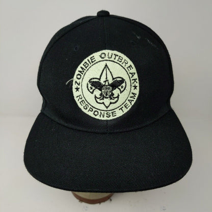 Zombie Outbreak Response Team Mens Hat Black Adjustable Snapback Embroidered