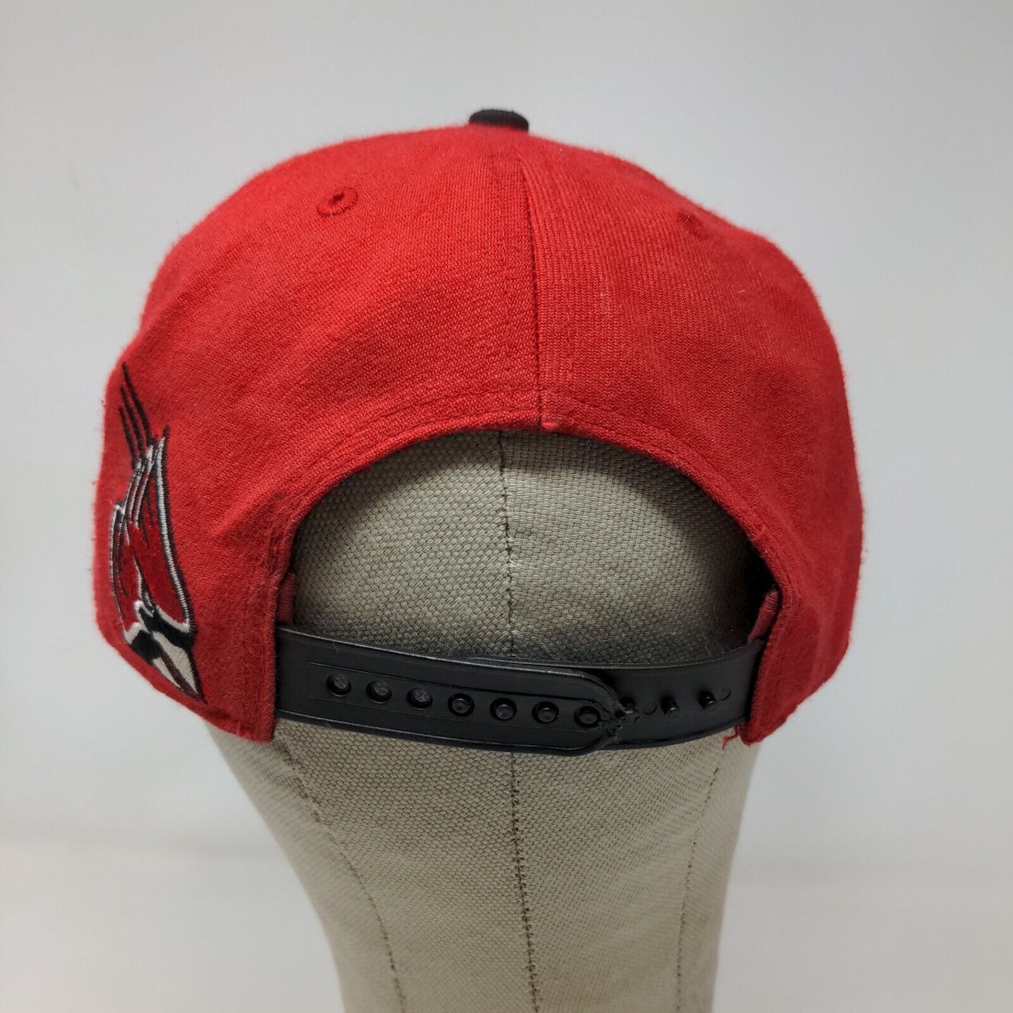 47 Brand Men's Ball State Cardinals Snapback Hat Red Black OS Embroidered Logo