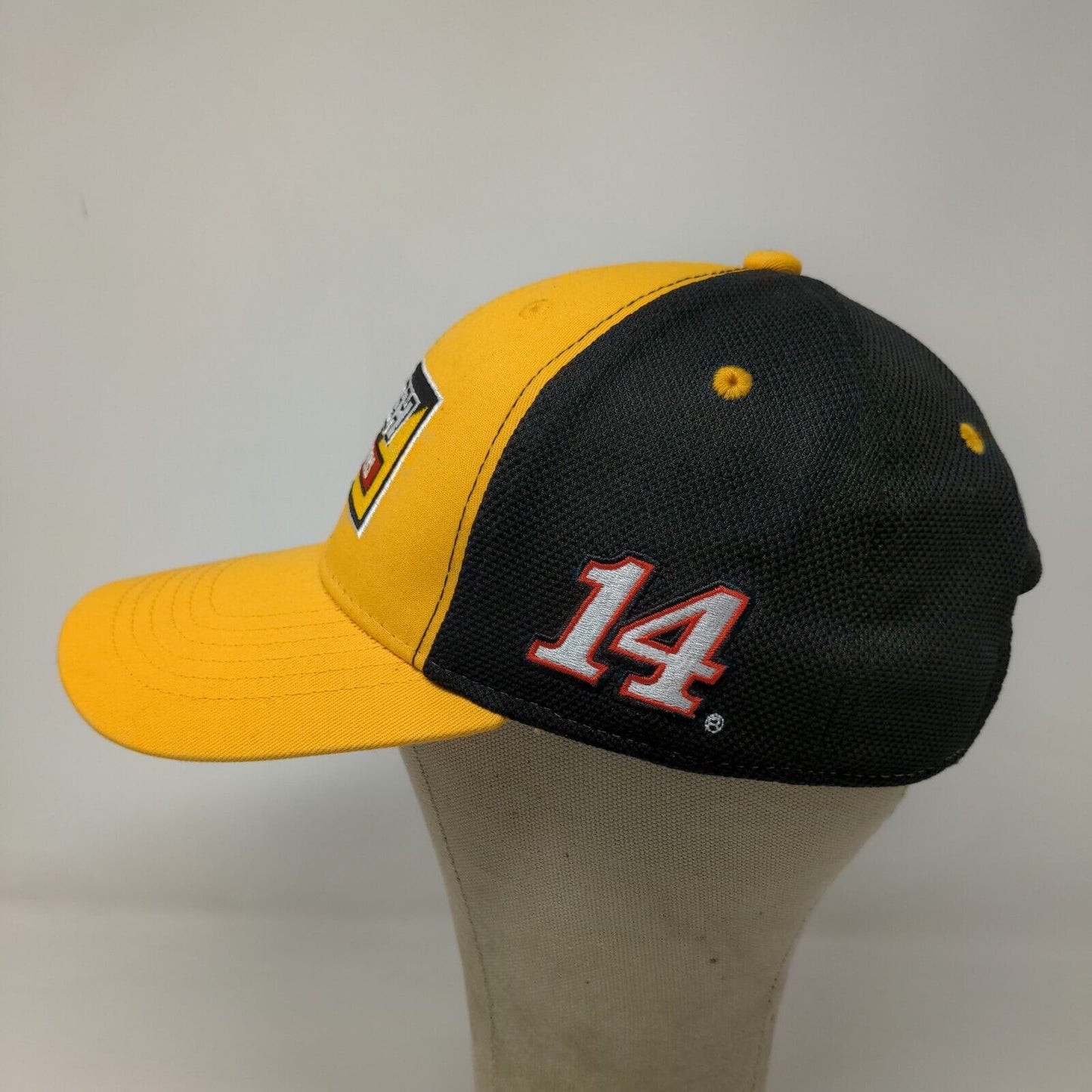 Stewart-Haas Men's Strapback Hat #14 Yellow Black Rush Truck Centers