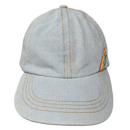 Sonoma Women's Slideback Hat Blue Denim Cotton Blend Blank Rainbow