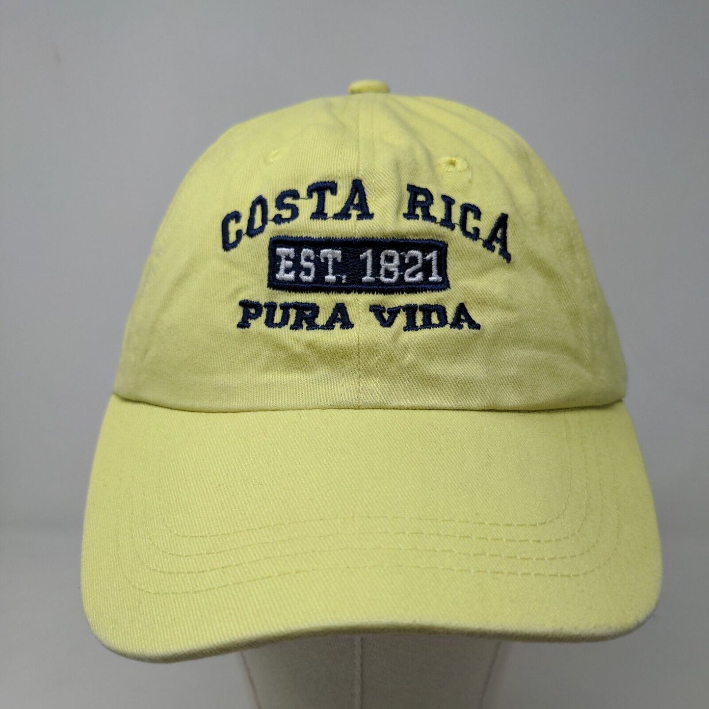 Old Dock Men's Strapback Hat Green Adjustable Embroidered Costa Rica Pura Vida