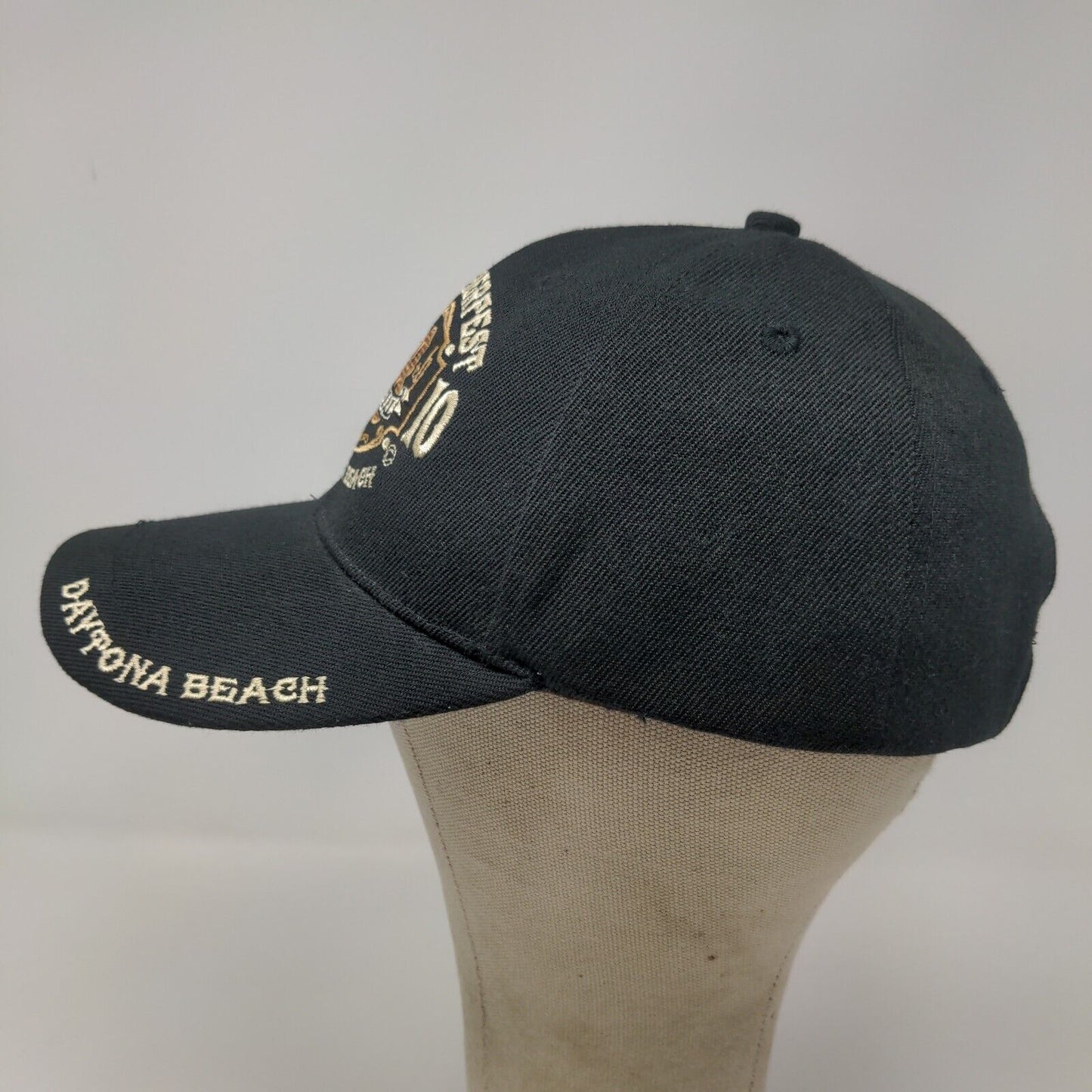 Capsmith Men's Biketoberfest 2010 Strapback Hat Black OSFA Embroidered Logo