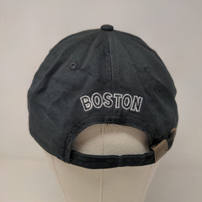 Bay State Apparel Men's Slideback Hat Black Adjustable Embroidered Boston Logo