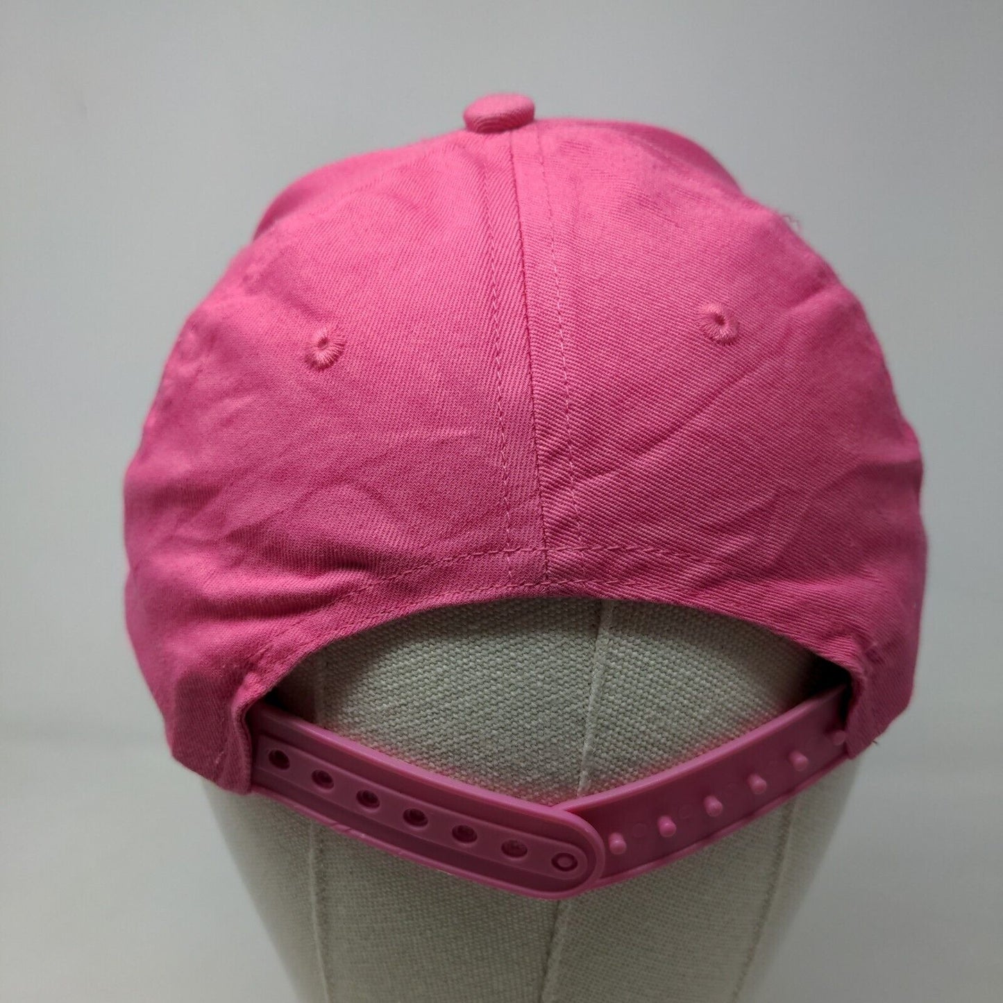 Disney Minnie Mouse Girl's Snapback Hat Pink OSFM Big Print Polyester