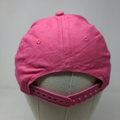 Disney Minnie Mouse Girl's Snapback Hat Pink OSFM Big Print Polyester