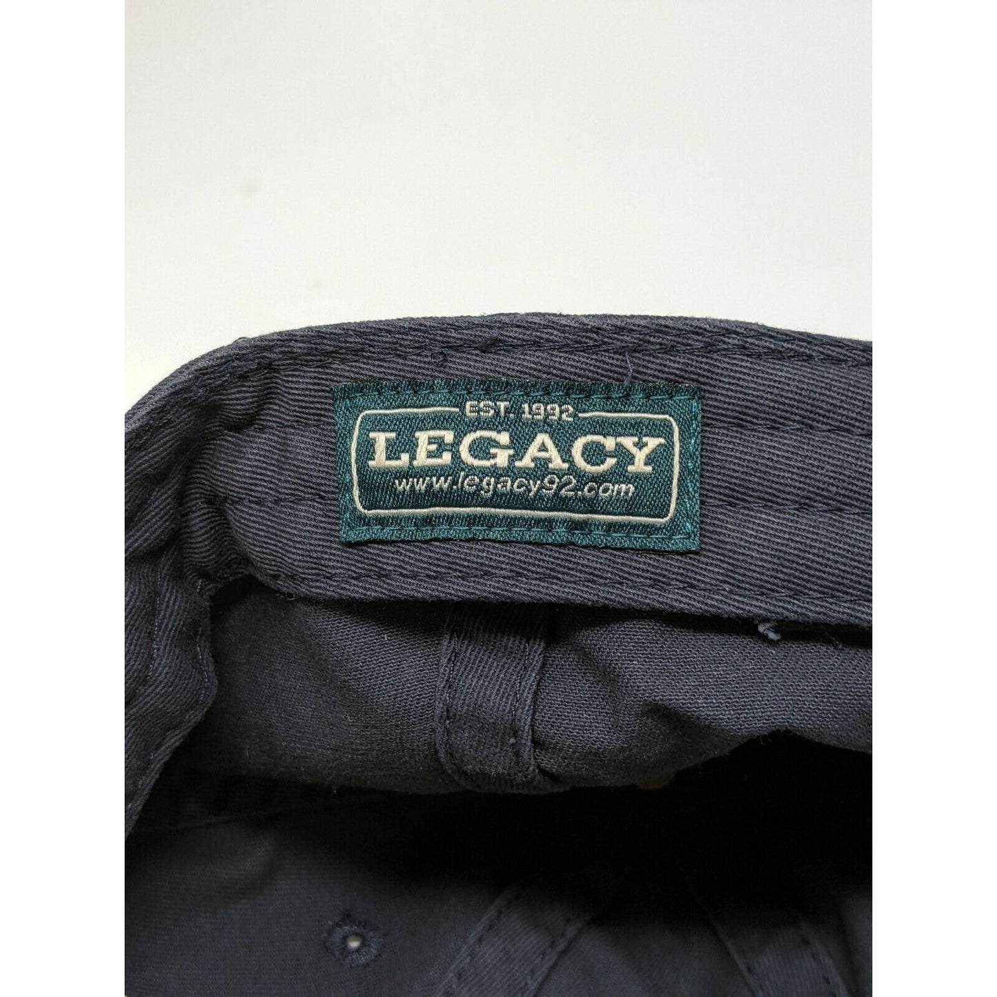 Legacy 92 Michigan Hat Embroidered Spell Out Slideback Cap Black