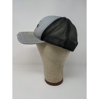 Idaho Golf Mesh Back Snapback Hat Love Where You Golf Gray Embroidered