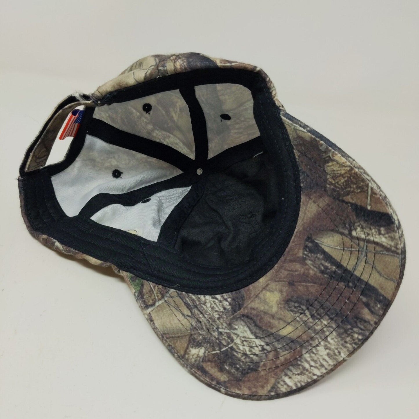 Menard's Men's Camo Strapback Hat Brown Green Adjustable Embroidered Logo #27