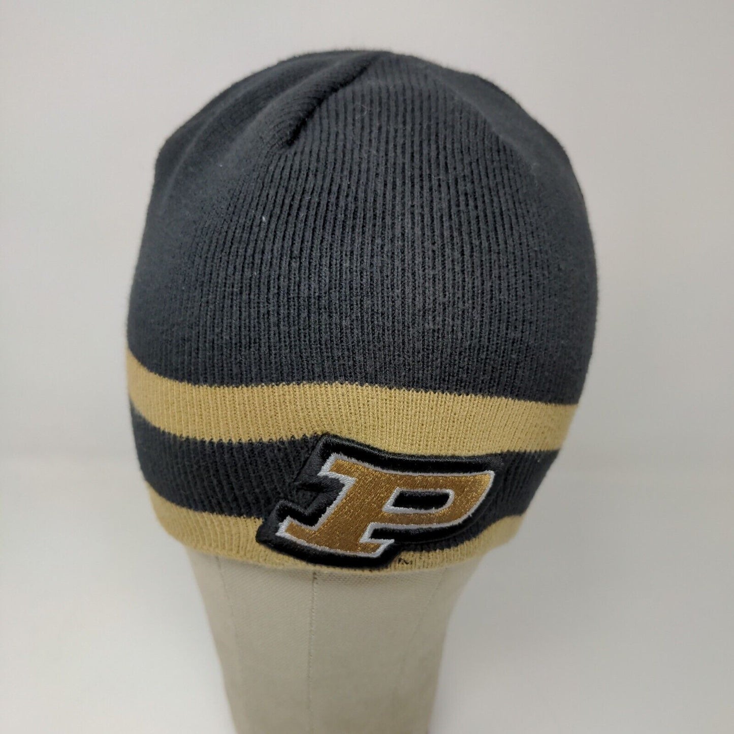 NCAA Purdue University Boilermakers Signatures Black Gold Winter Beanie One Size