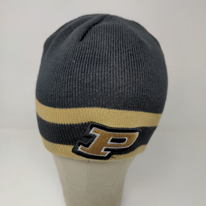 NCAA Purdue University Boilermakers Signatures Black Gold Winter Beanie One Size