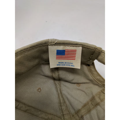 Vintage BL Bud Light Slideback Hat Made in USA OSFA Cap Patch Logo Tan