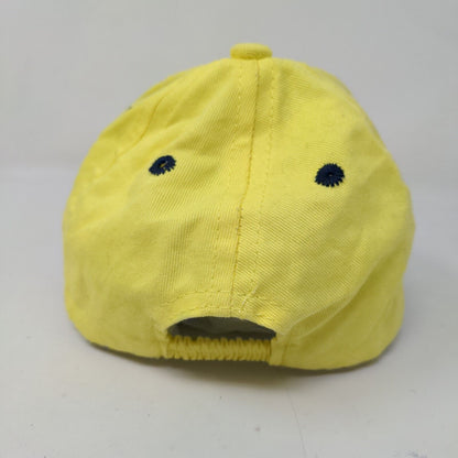 Mayoral Baby Hat Stretchy Yellow Size 14x25CM Embroidered Logo 100% Cotton