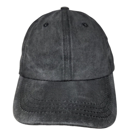 Unbranded Women's Slideback Hat Gray Adjustable 100% Cotton Ponytail Hole