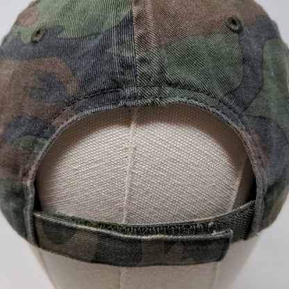 Port Authority Men's Strapback Camo Hat OSFA The Edge Embroidered Logo