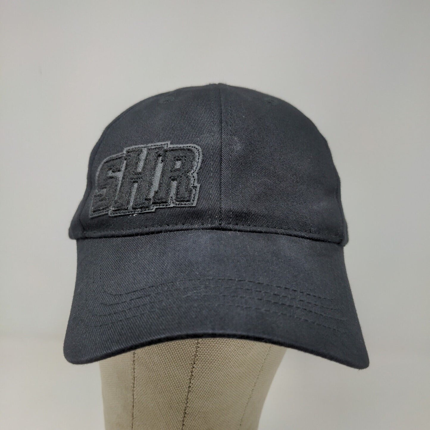 H3 Sport Gear Men's Strapback Hat Black Patch SHR Logo 100% Cotton