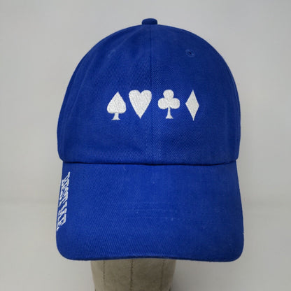 Milwaukee's Best Light Strapback Hat Blue OSFA Embroidered Logo Cards Poker