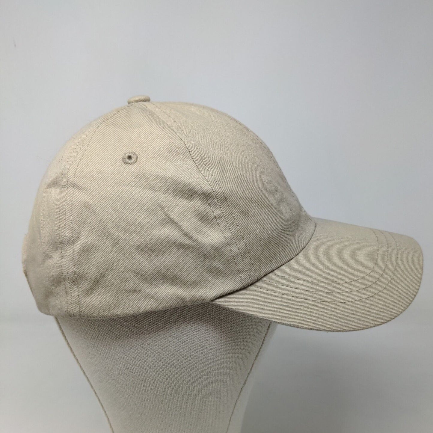 Unbranded Men's Strapback Hat Tan Adjustable Blank Vent Holes