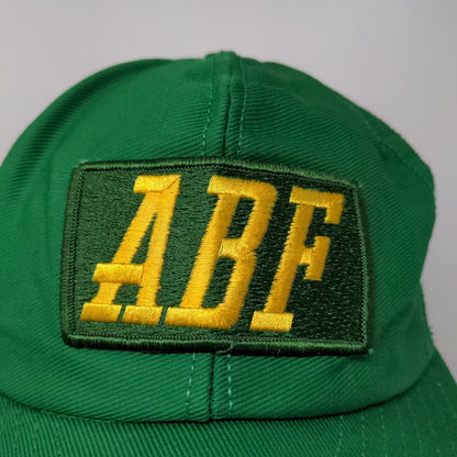 ABF Freight Snapback Mesh Back Hat Green Adjustable Embroidered Logo Vintage USA