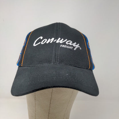 Con-Way Freight Racing Strapback Hat Blue OSFM Embroidered Flames #6