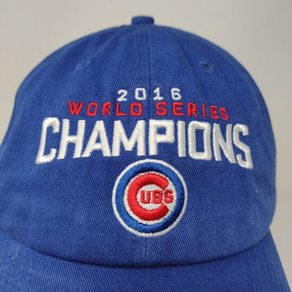 Forty Seven Brand Mens Chicago Cubs 2016 World Series Slideback Hat Blue OS