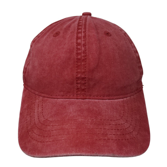 Unbranded Men's Blank Slideback Hat Red Size OSFM Vent Holes