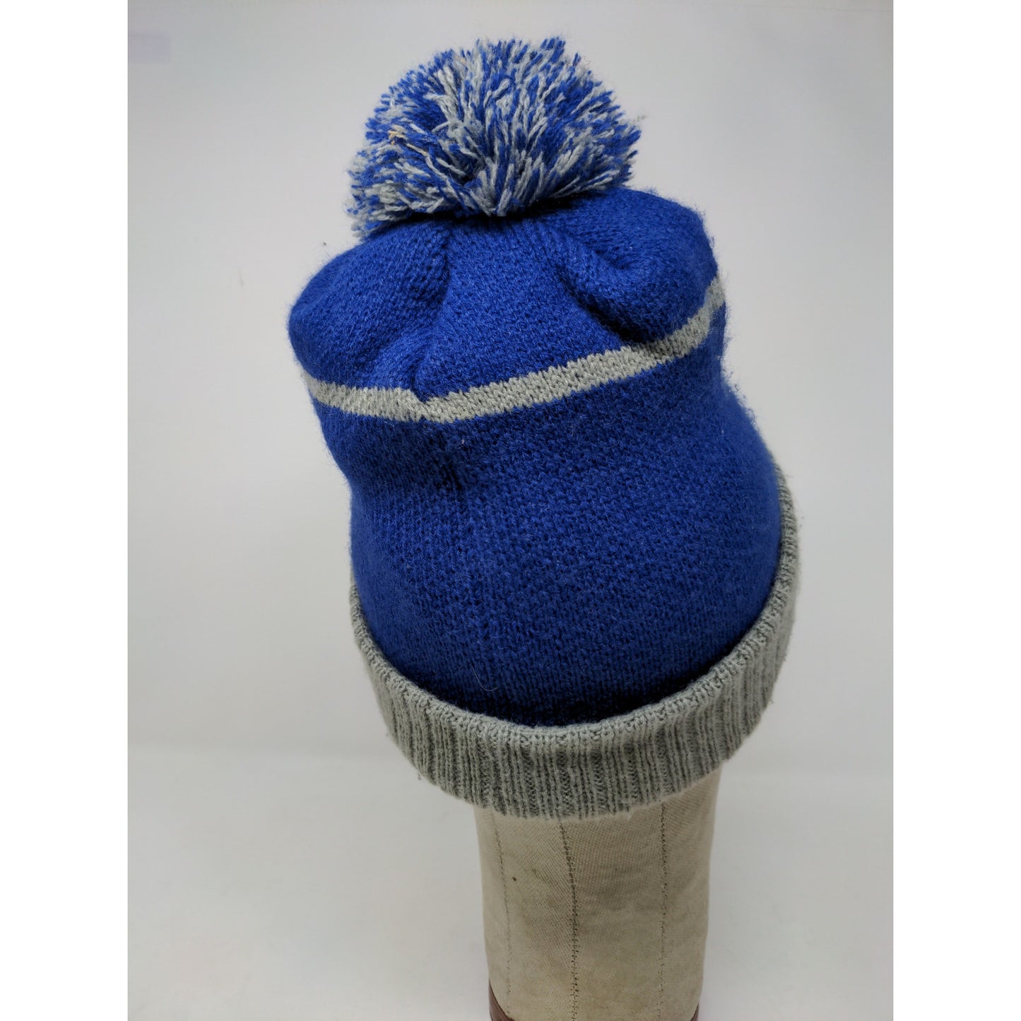 47 Brand NFL Indianapolis Colts Beanie Pom Pom OSFA Blue & Gray Embroidered