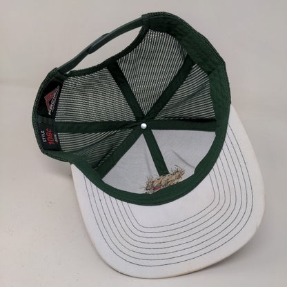 Pacific Headwear Men's Snapback Mesh Back Hat Green OSFA Embroidered Indian Head