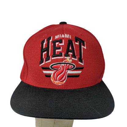 Mitchell & Ness Men's Miami Heat Hardwood Classics Wool Hat Red Embroidered