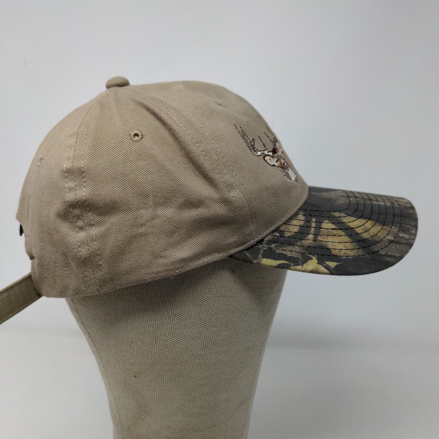 OC Men's Camo Hat Brown Green OSFM The Land Deer Embroidered Logo