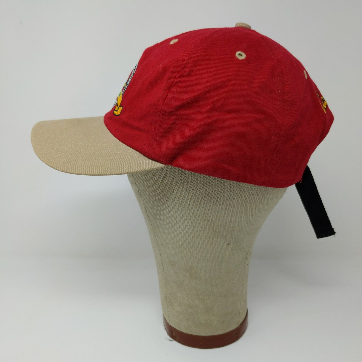 Paramount Headgear Cabela's Slideback Hat Embroidered Logo Red OSFA
