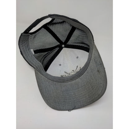 Idaho Golf Mesh Back Snapback Hat Love Where You Golf Gray Embroidered
