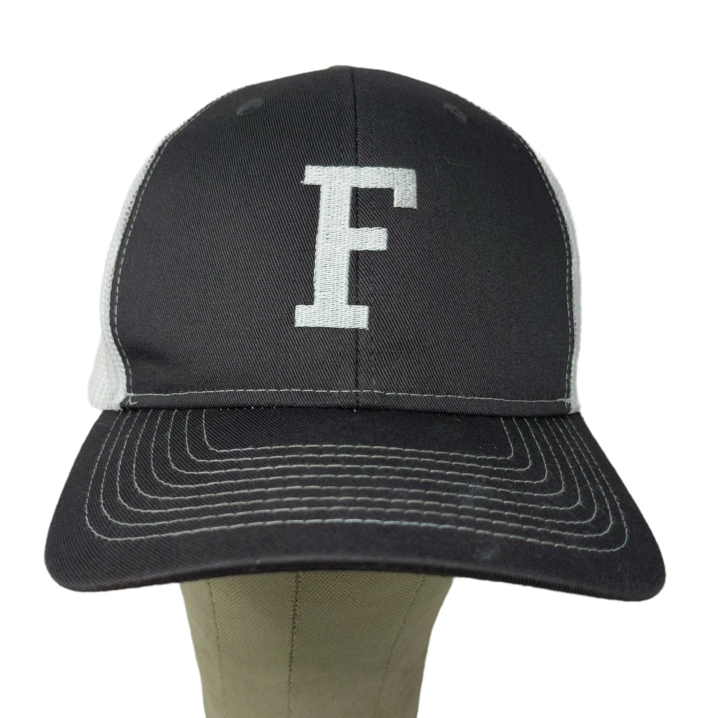 Pacific Essentials Snapback Meshback Hat Black White Embroidered F One Size