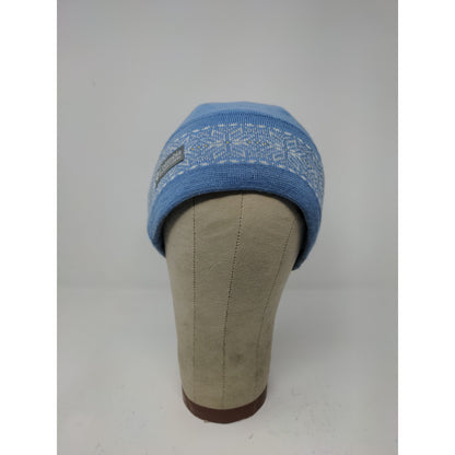 Columbia Sportswear Winter Snowflake Beanie Hat Patch Logo OSFA Blue