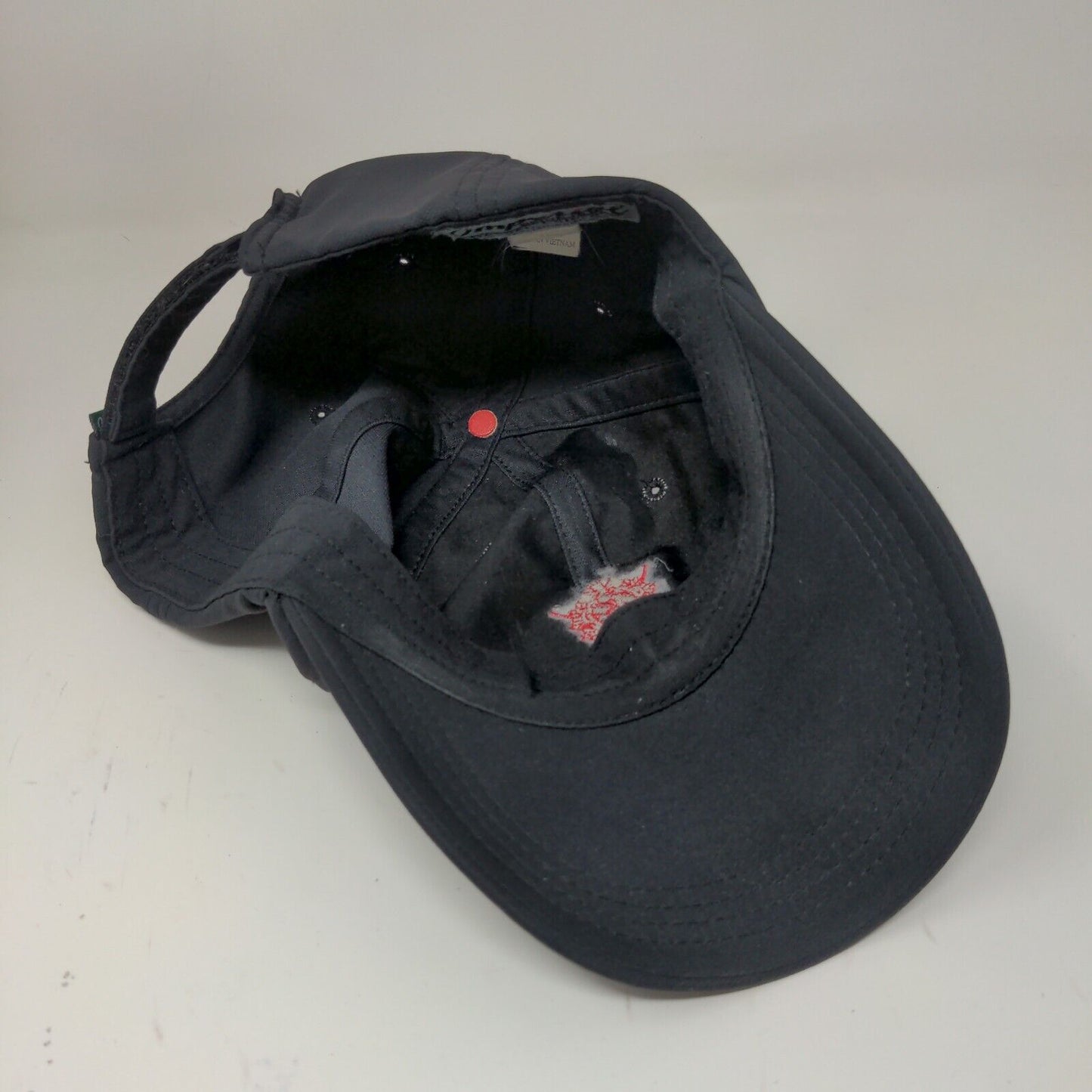 Lansdowne Golf Strapback Hat Black One Size Embroidered Logo