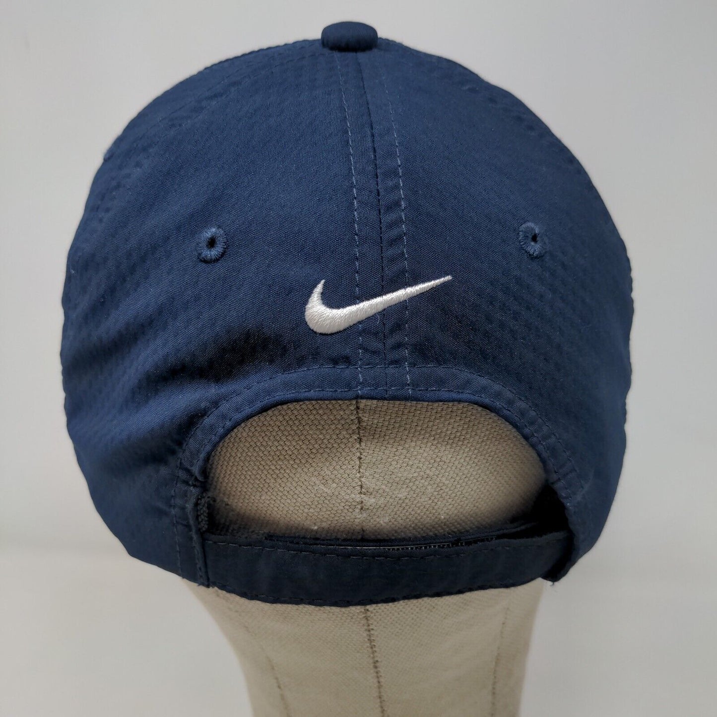 Nike Golf Men's Freckles Strapback Hat Blue OSFA Embroidered Logo