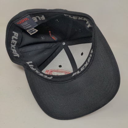 Yupoong Flexfix Men's Fitted Hat Black Size S/M Embroidered HPi Logo W/Stickers