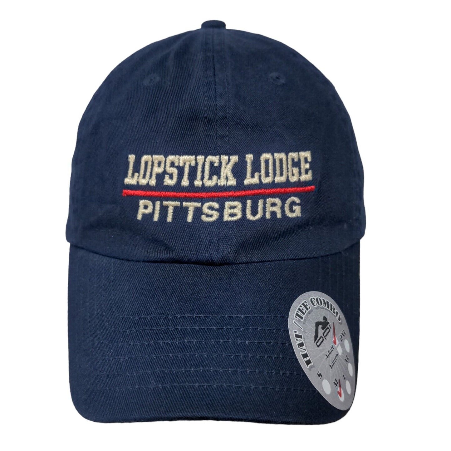 Unbranded Men's Slideback Hat Blue M Adjustable Lopstick Lodge Pittsburg