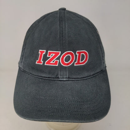 Richardson Men's Izod Slideback Hat Black Adjustable Embroidered Logo Model #330