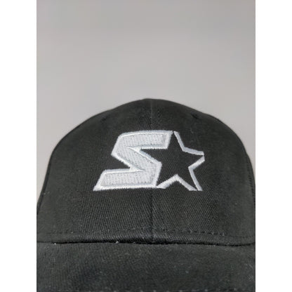 Starter Pro Flex Joe Gibbs Racing Fitted Hat Size M/L Black Embroidered Logo