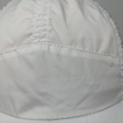 L.L. Bean Womens Strapback Hat White OSFA Floral Pattern 100% Polyester