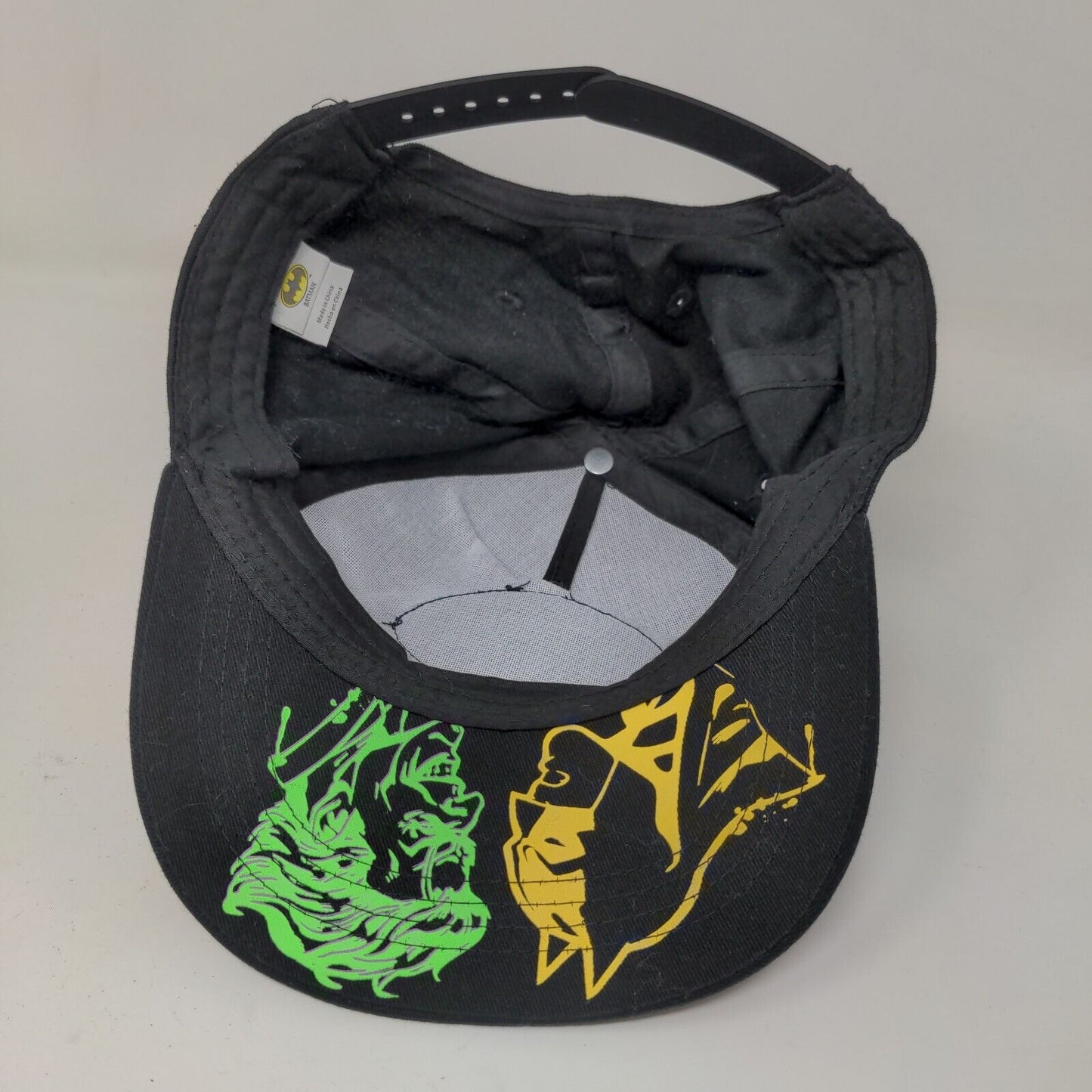 Batman Boy's Snapback Hat Black Size OS Bat Logo Joker Graphic