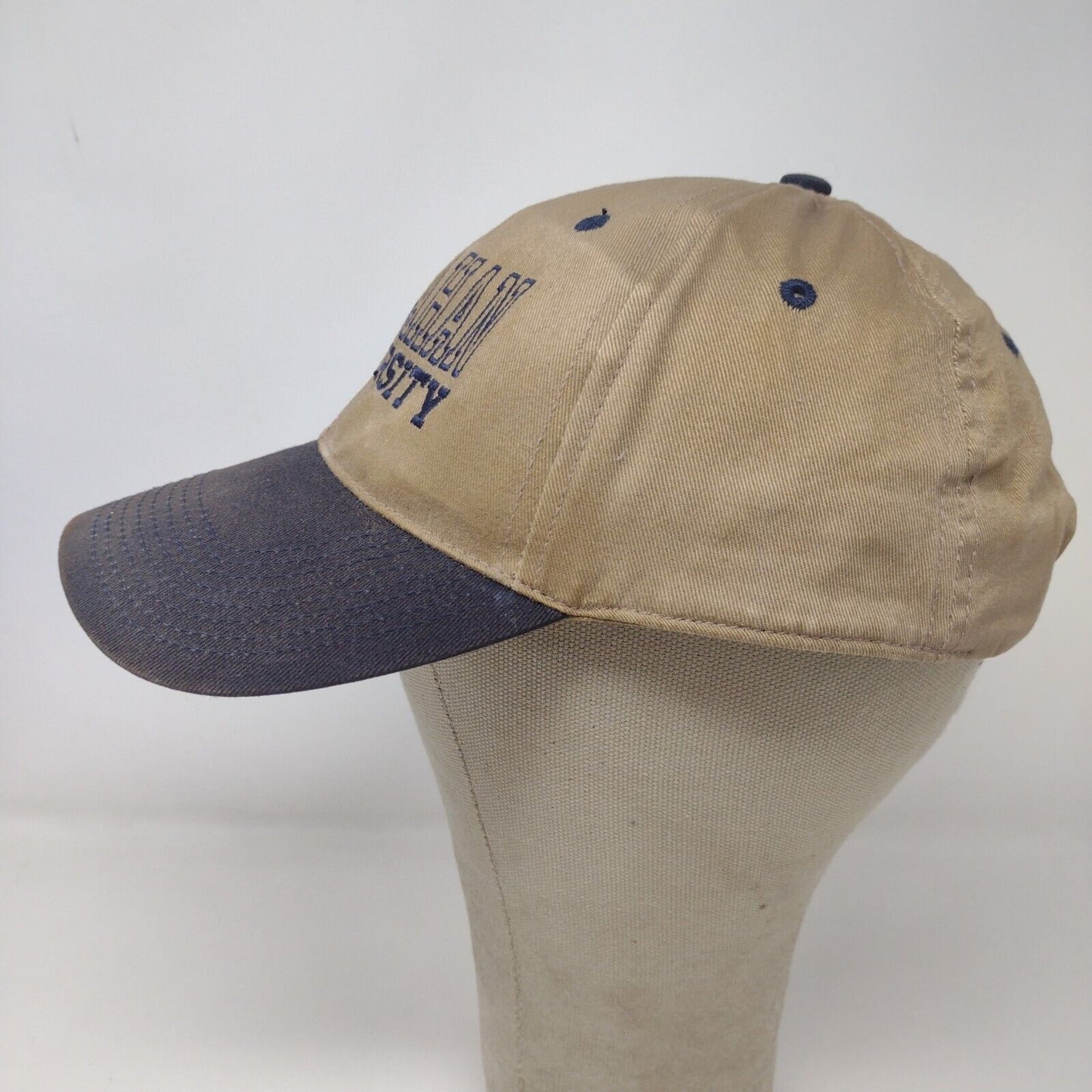 Head To Toe Men's Callahan University Slideback Hat Brown Size A Distressed