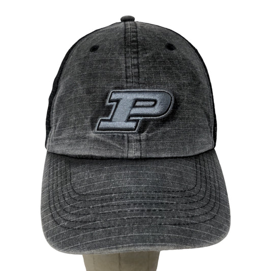 Top of the World Strapback Meshback Hat Purdue University Gray OSFA