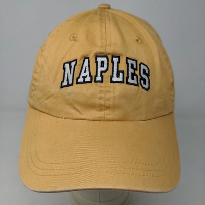 Ahead Men's Strapback Hat Yellow Adjustable Embroidered Logo Classic Cut