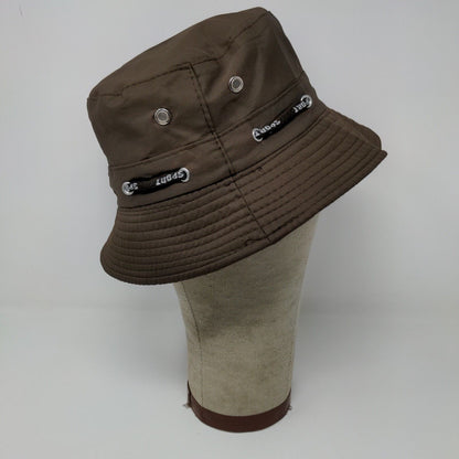 Brown Sport Bucket Hat Cap 100% Polyester Outdoors Hiking Size ?