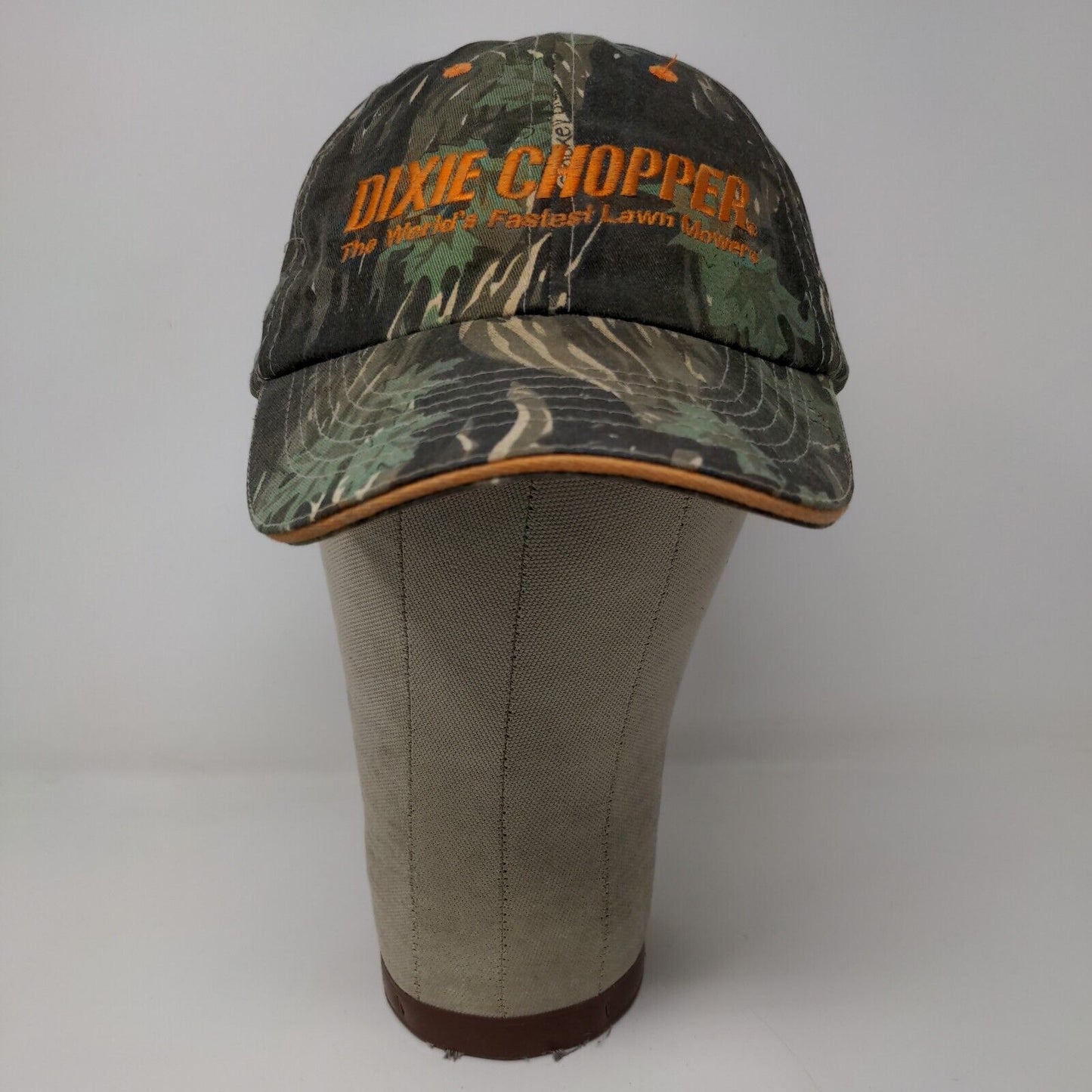 Dixie Chopper Strapback Lawn Mower Camo Hat Green OSFA Embroidered Logo