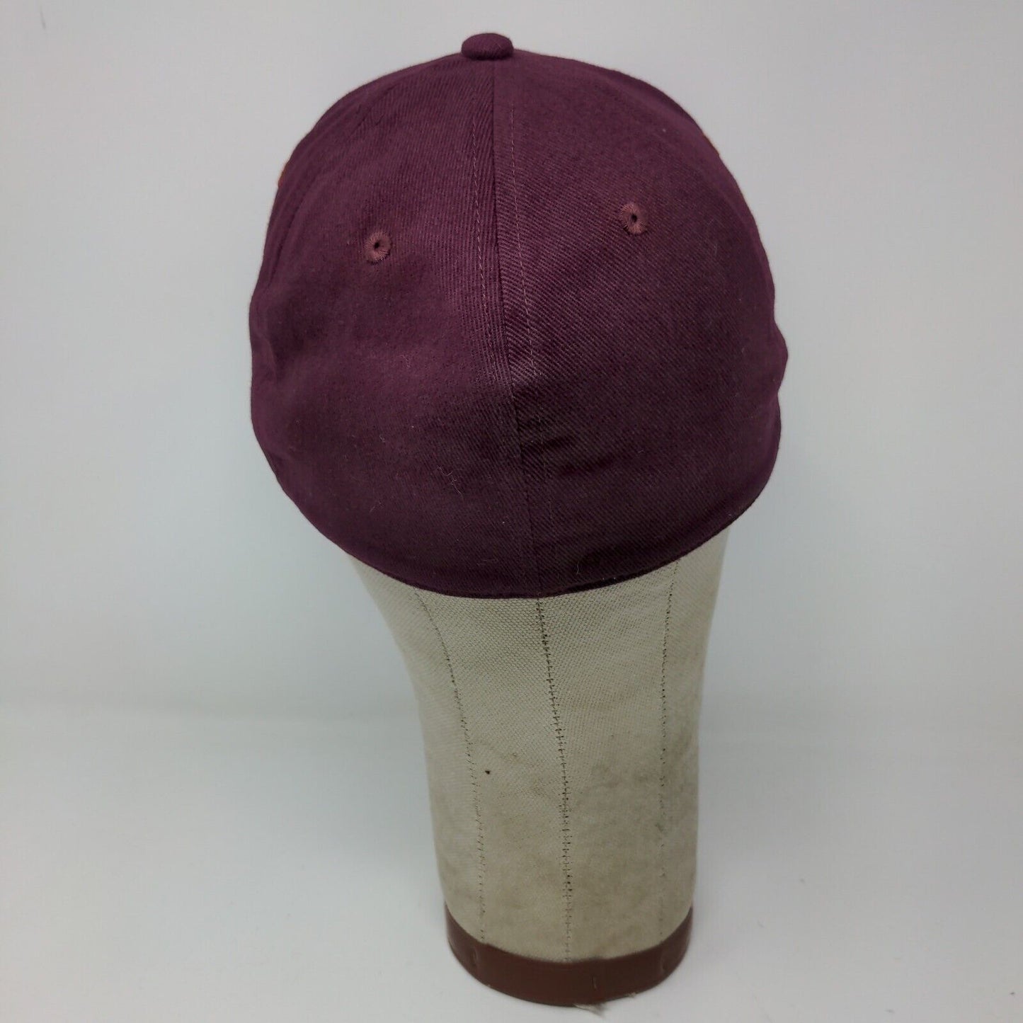 Adidas Mens Fitted Hat Purple Burgundy Size S/M Embroidered B Logo