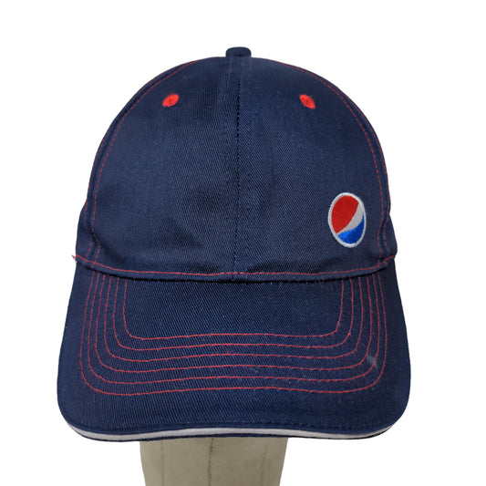 Soda Gear Mens Pepsi Strapback Hat Blue OSFA Embroidered Logo