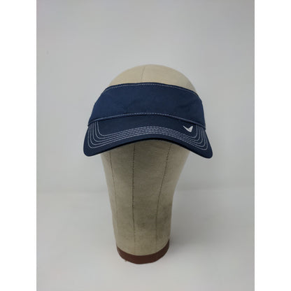 Nike Golf Sun Visor Strapback Blue OSFA White Embroidered Swoosh