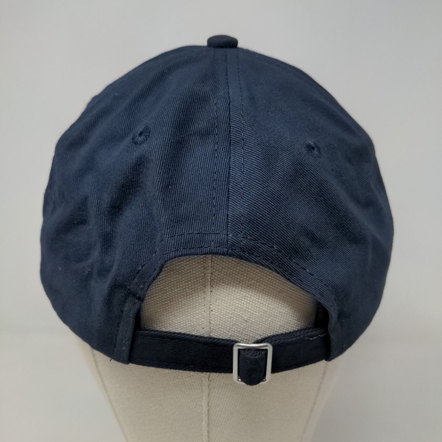 Port & Company Men's Slideback Hat Blue Embroidered Logo 100% Cotton